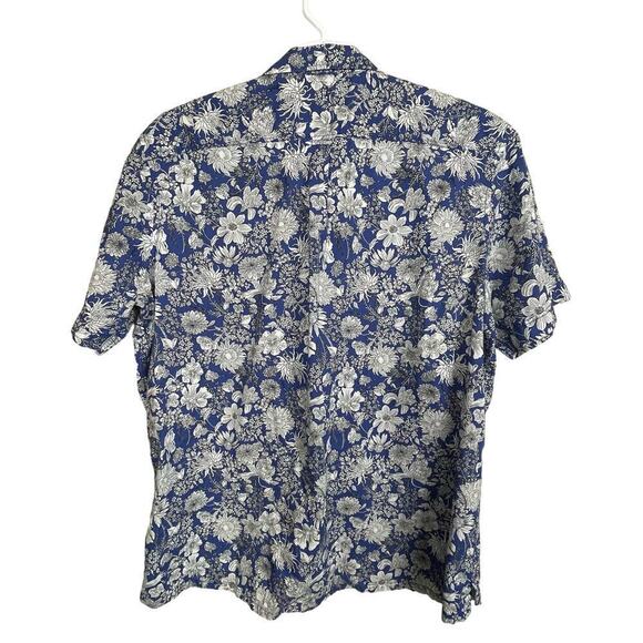 Joules Time to Unwind Men's Shirt Short Sleeves Button Up Blue White Floral XXL - Picture 8 of 8